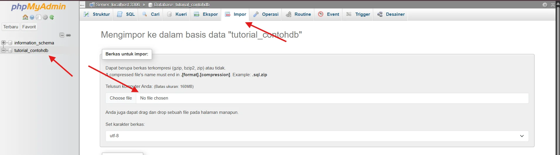 Import DB