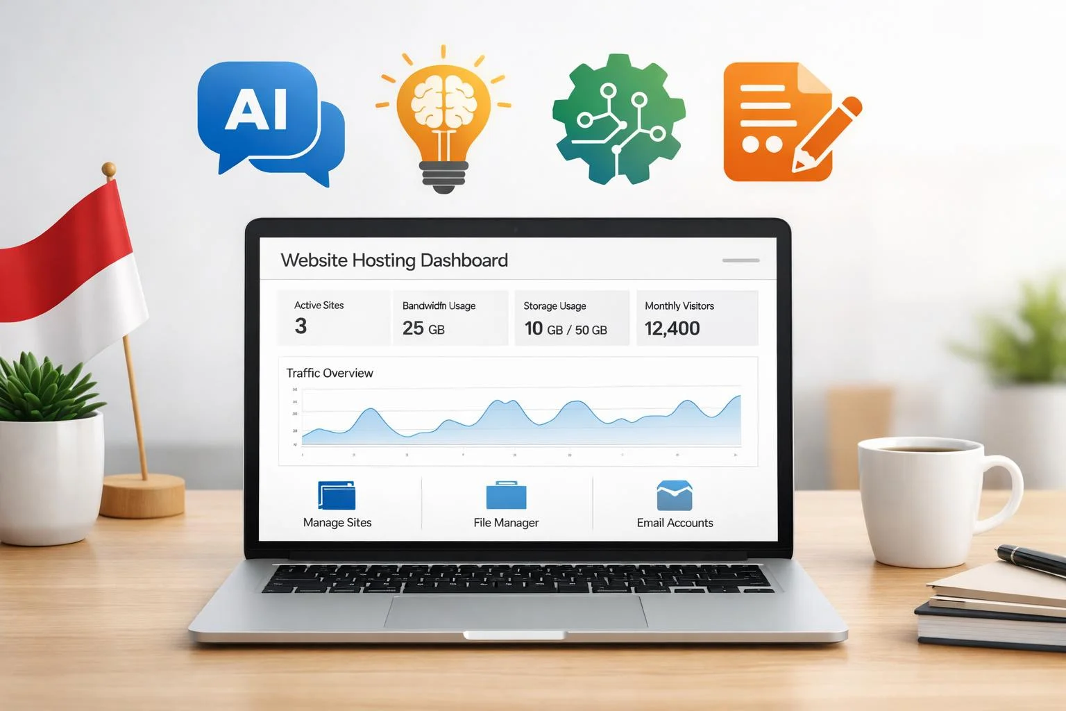 Hosting Terbaik untuk UMKM: Solusi Cerdas Bangun Website dengan AI Tools 2026 - hosting untuk UMKM