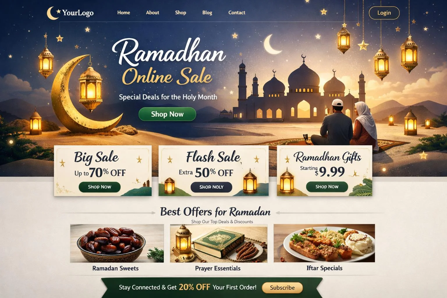 Contoh Landing Page Ramadhan: Inspirasi Ibadah, Bisnis, dan Produktivitas Digital Ramadhan 2026 - contoh landing page Ramadhan