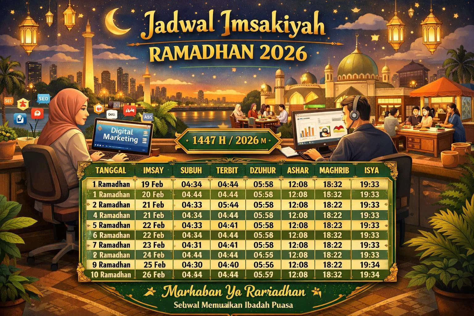 Jadwal Imsakiyah Ramadhan 2026: Inspirasi Ibadah, Bisnis, dan Produktivitas Digital - jadwal imsakiyah Ramadhan 2026